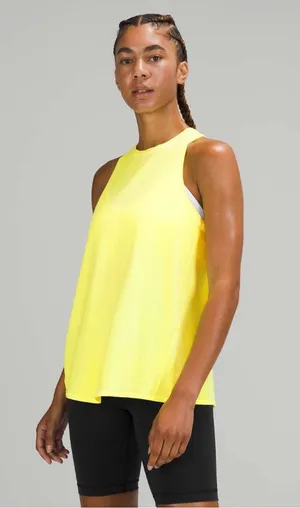 Lululemon All Tied Up Tank Top Sublimado Pigment Dye Highlight Yellow sz. 8 thumbnail 1