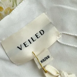 VEILED Randa Ruched Maxi Dress Honey Floral Sz XS NWT thumbnail 9