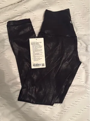 Black Shiny Lululemon Leggings thumbnail 1