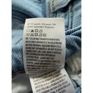 American Eagle Split Hem‎ Straight Leg Jeans Light Wash Distressed Denim 28 thumbnail 6