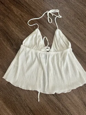 Princess Polly Top Halter White thumbnail 2