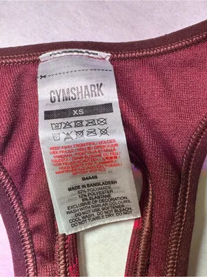 Gymshark Maroon Seamless Square-Neck Crop Tank thumbnail 4