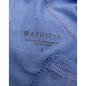 Athleta Womens Blue Space Dye Quarter Zip Cycling Jersey Short Sleeve Small thumbnail 2