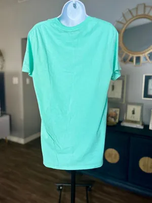 “Jesus over Everything” Aqua Tee Shirt Blue Size M thumbnail 4