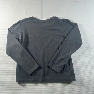 UNIQLO Women’s Small Gray Long Sleeve Crew Neck Minimalist Basic Top Shirt thumbnail 10