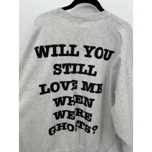 Skull House Ghost Graphic Sweatshirt Gray Will You Still Love Me XL 2XL thumbnail 8