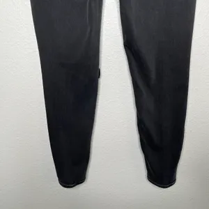 American Eagle black curvy super hi rise jeggings size 4 thumbnail 4