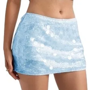 NWT‎ MakeMeChic Sparkly Sequin Low Rise Micro Mini Skirt Y2K Rave XS thumbnail 1