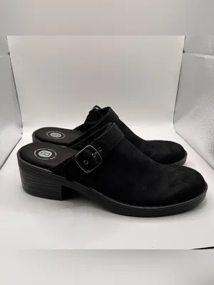 BZEES Open Book Women's Mules black size 10M slip on comfort thumbnail 2