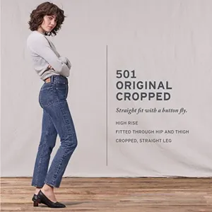 Levi's NWOT 501 Jeans Cropped thumbnail 2