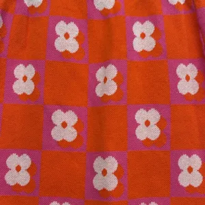Flower Market Knit Mini Skirt - Orange Mod Floral × PepperMayo thumbnail 10