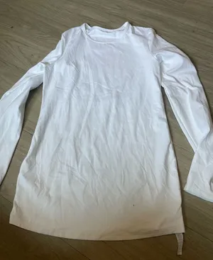 CRZ YOGA Women's White Long Sleeve Crew Neck Top thumbnail 1