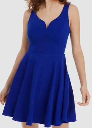 B.Darlin Blue Juniors Sweetheart A-Line Dress Size 3/4 thumbnail 1