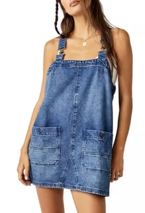 Free People Overall Dress thumbnail 1