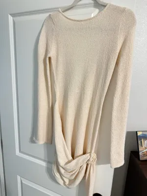 MESHKI long sleeve knit mini dress thumbnail 3