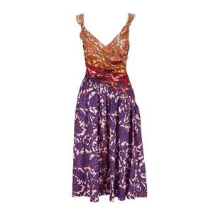 Zimmermann Aliane Cut Out Midi Dress Mixed Paisley Print Cotton Summer Dress thumbnail 6