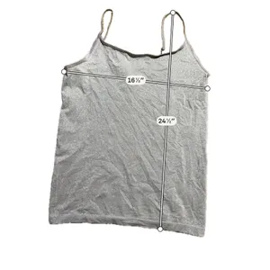 Ann Taylor Silver Shimmer Metallic Camisole Spaghetti‎ Strap Tank Top Womens M thumbnail 3
