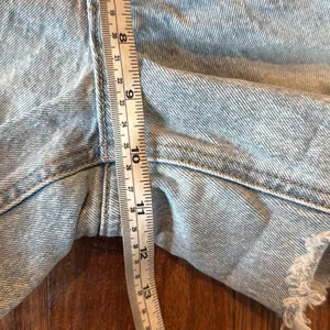 Old Navy high rise curvy og straight button fly distressed shorts 4 thumbnail 5
