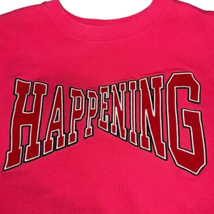 Sandro Paris Randa Happening Graphic Sweatshirt Pink Fuchsia Women Size 1‎ (S) thumbnail 4