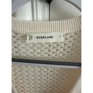 Everlane NWOT Lace Knit Maxi Sweater Dress W/Slip Bone Small Organic Cotton thumbnail 13
