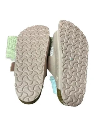 Birkenstock Arizona Vegan Textile Sandals in Soft Pink Canvas Rose thumbnail 6