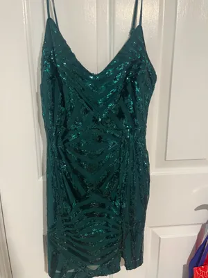 Lulus green bodycon mini homecoming dress thumbnail 2