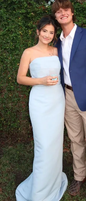 Amsale bridesmaids Sonia dress thumbnail 1