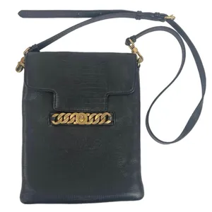Marc by Marc Jacobs Black Embossed Faux Leather Adjustable Strap Crossbody Bag thumbnail 1