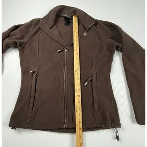 The North Face‎ Fleece Jacket Full Zip Pockets Brown Outdoors Womens S thumbnail 5