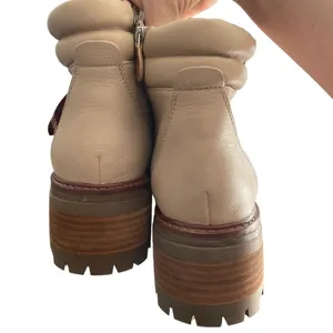 gentle souls Kenneth Cole Brooklyn 2.1‎ Combat Boots 8 Cream thumbnail 9