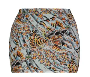 Ed Hardy Tiger Print Mesh Skirt thumbnail 1
