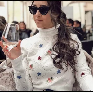 Nwt Floral Knit Sweater thumbnail 4
