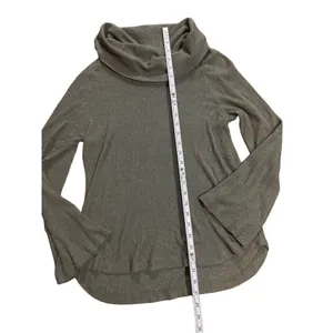 Anthropologie‎ Maeve Maurisa Cowlneck Thermal Sweater XS Olive green thumbnail 5