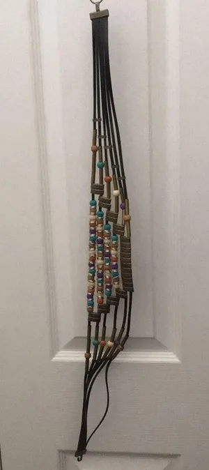 FINAL MARKDOWN Beaded Leather Belt thumbnail 1