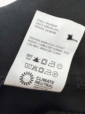 Reformation Petite Mason Pants Size 0 Faded Black Pleated Wide Leg Dark Academia thumbnail 10