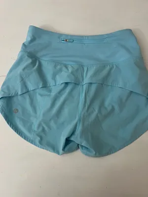 Lululemon Speed Up High-Rise Lined Short 4" Cyan Blue thumbnail 2