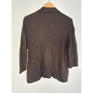 Loft Rabbit Hair Brown Sweater Cardigan Cozy Preppy Grandma Winter Layer thumbnail 4