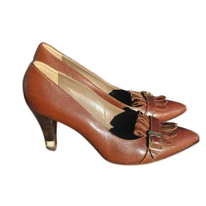 Vintage Brown Max Mara Pointed toe pumps sz 39/8.5 thumbnail 3