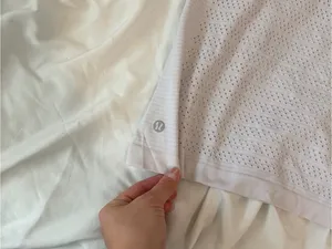 lululemon athletica Perforated Short Sleeve Top - Light Lavender thumbnail 4