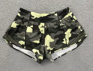 Lululemon Hotty Hot Low Rise Shorts 4" Heritage 365 Camo Green Athletic Women 6 thumbnail 1