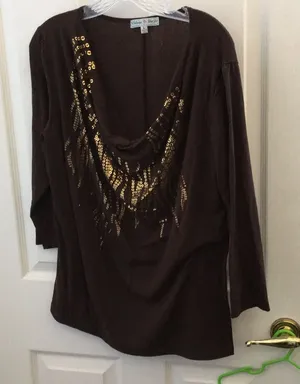 FINAL MARKDOWN Ladies vintage suzie top large thumbnail 1
