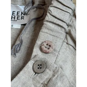 EUC Eileen Fisher Delave 100% Linen Wrap Skirt Beige Coastal MADE IN USA size S thumbnail 10
