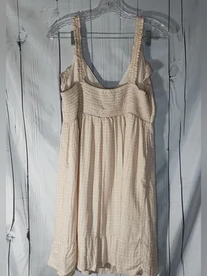 American Eagle Plaid Mini Boho Cottagecore Casual Prairie Peasant Sundress thumbnail 2
