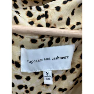 Cupcakes And Cashmere Womens Cheetah Print Long‎ Duster Cardigan Size S Artsy thumbnail 7