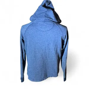 Patagonia Gorpcore Womens Organic Cotton Raglan‎ Snap Neck Hoodie Blue S 39550 thumbnail 2