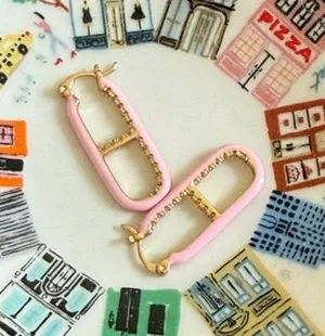 Emma Pills Earrings Pink thumbnail 1