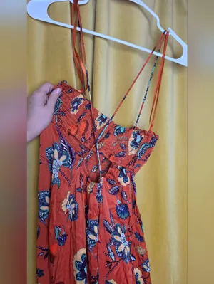 Anthro/ Maeve Floral Cross-Back Maxi Dress thumbnail 5