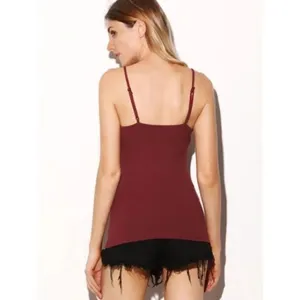 ✨Burgundy Ribbed Knit Cami Top✨ Red Size M thumbnail 3