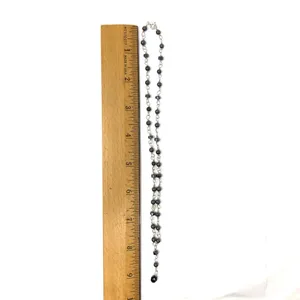 Delicate sterling silver, beaded  necklace thumbnail 9