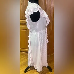 Victoria's Secret Dream Angels Sheer Satin Ruffle Kimono Robe Pink‎ & Rose Gold thumbnail 8